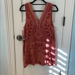 Free people orange and red dress